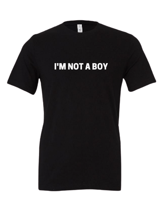 Dapper Boi Shirts "I'm Not a Boy" Crew Neck T-Shirt