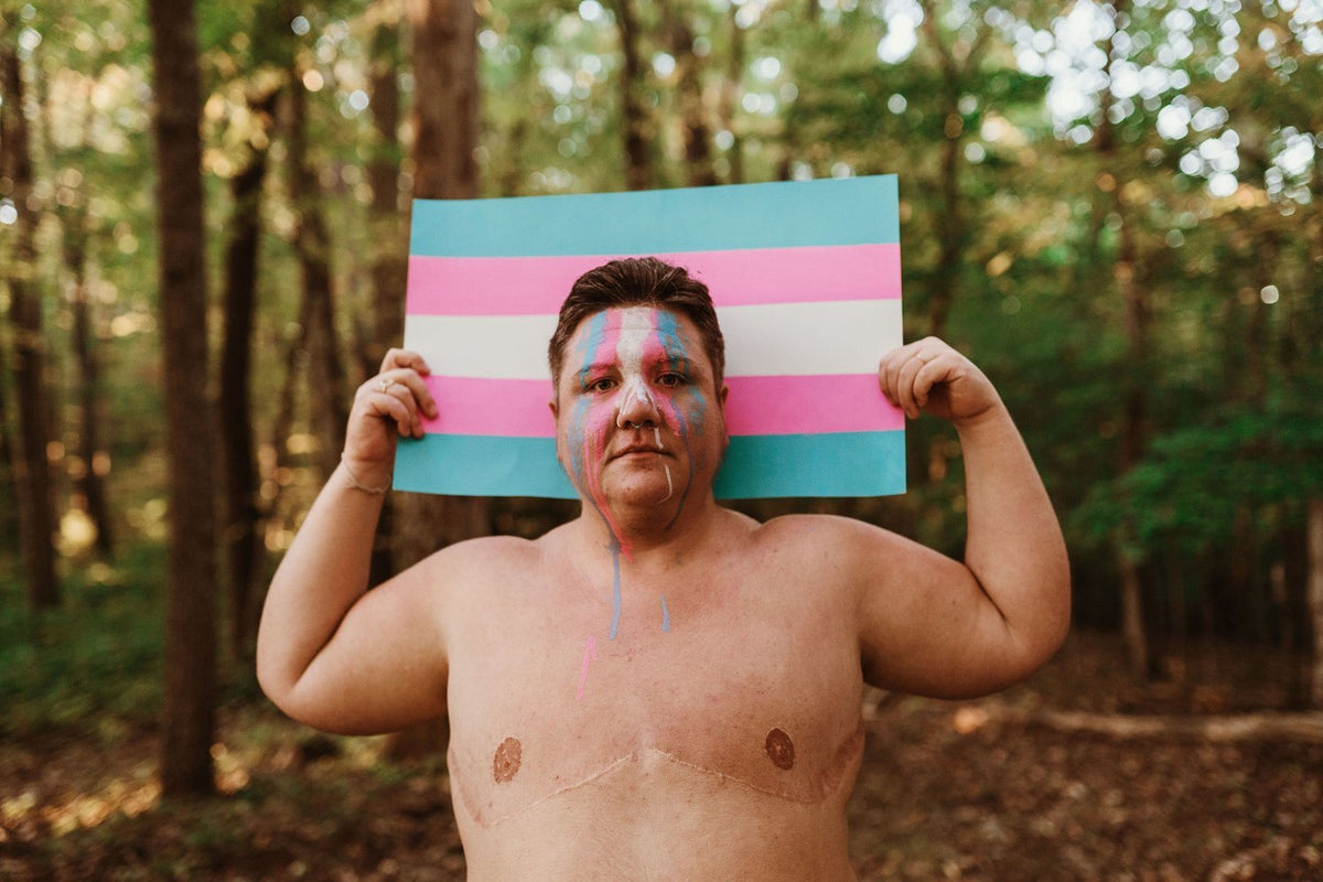 Heart with Trans Flag