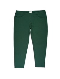 Slim Green Casual Knit Pants