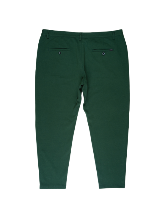 Slim Green Casual Knit Pants