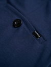 Slim Dark Blue Casual Knit Pants