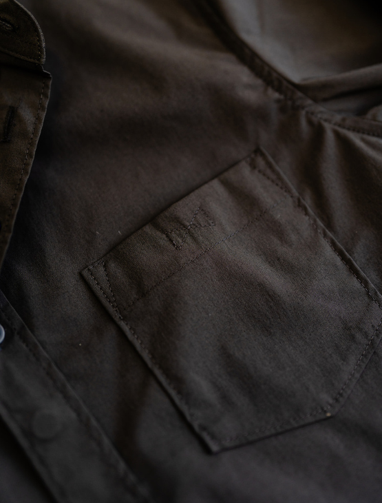 Slate Black Essential Long Sleeve Button-Up