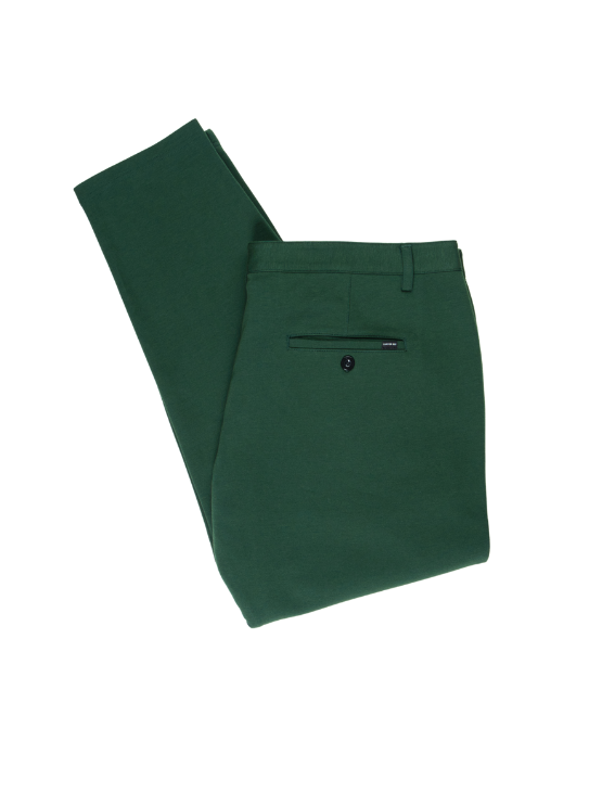 Green pants on a white background
