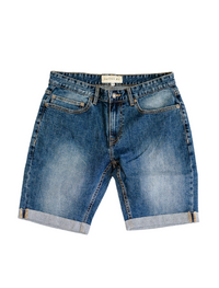 Indigo Wash Jean Shorts