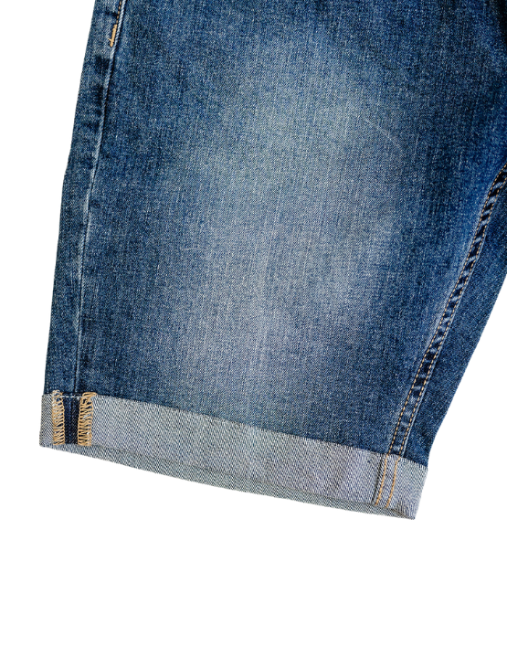 Indigo Wash Jean Shorts