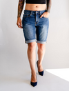 Indigo Wash Jean Shorts