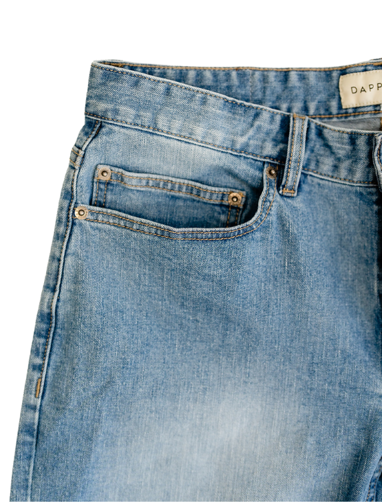 Blue Fade Jean Shorts