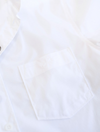 White Essential Long Sleeve Button-Up