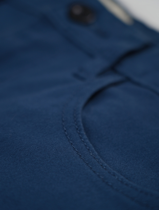 Steel Blue Chino Shorts