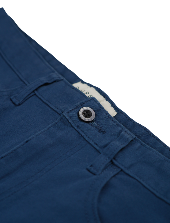 Steel Blue Chino Shorts