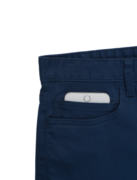 Steel Blue Chino Shorts