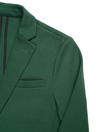 Green Casual Knit Blazer