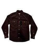 Chocolate Brown Corduroy Shacket