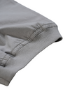 Pre-Order: Light Grey Short Sleeve Button-Up with Ribbed Cuff