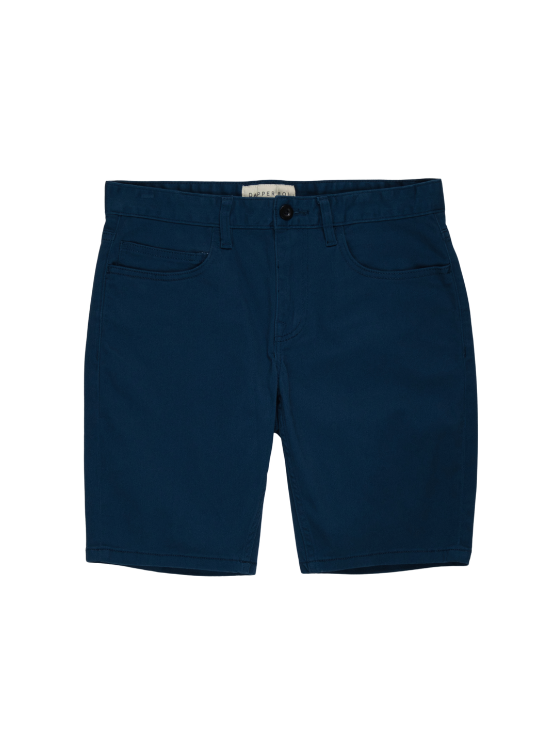 Steel Blue Chino Shorts