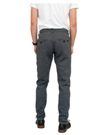 Slim Charcoal Grey Casual Knit Pants