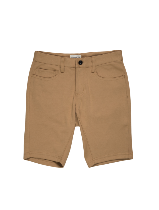 Khaki Casual Knit Shorts