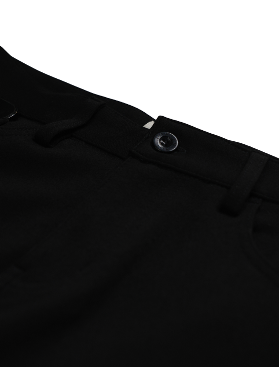 Black Casual Knit Shorts