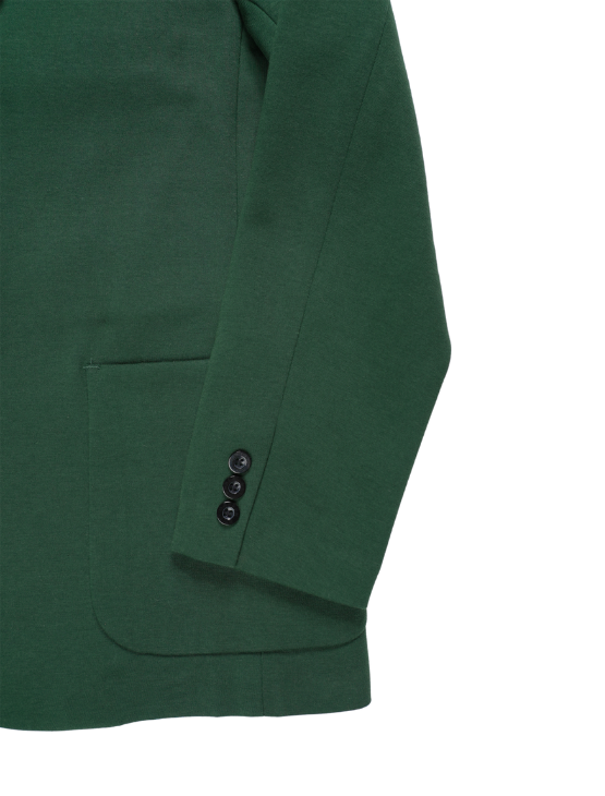 Green Casual Knit Blazer
