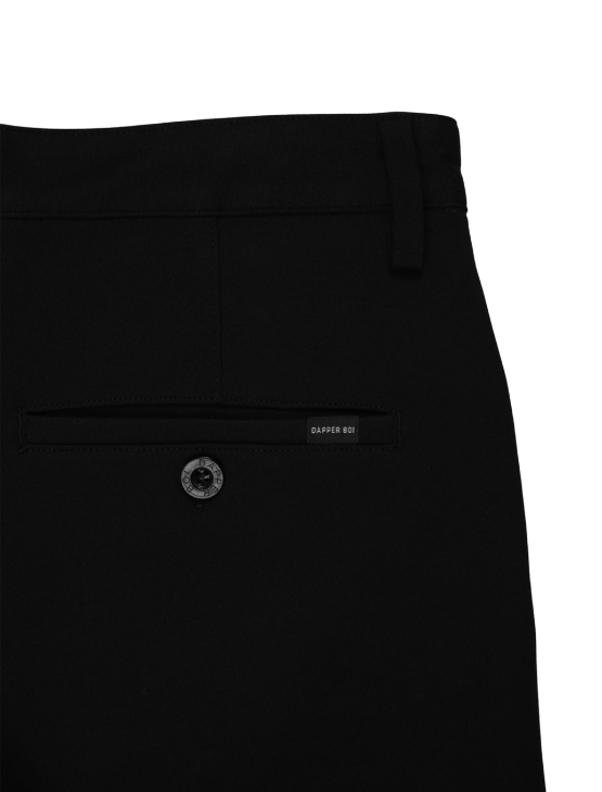 Black Casual Knit Shorts