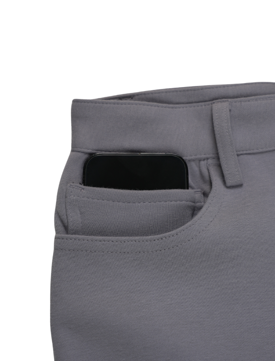 Light Grey Casual Knit Shorts