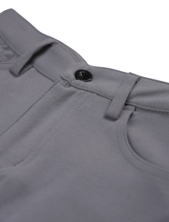 Light Grey Casual Knit Shorts