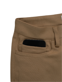Khaki Casual Knit Shorts