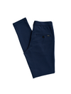 Slim Dark Blue Casual Knit Pants