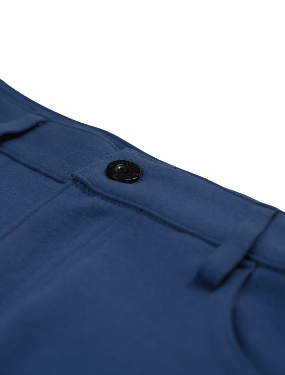Steel Blue Casual Knit Shorts