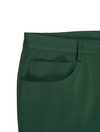 Slim Green Casual Knit Pants