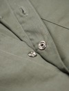 Pre-Order: Olive Short Sleeve Button-Up with Ribbed Cuff