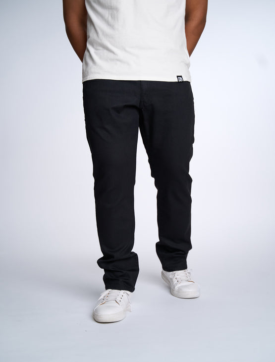 Slim-Straight, Premium Black Stretch Jeans