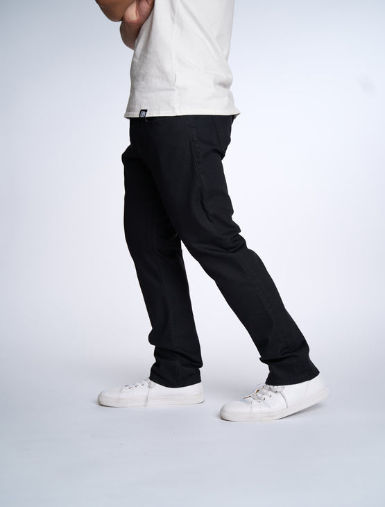 Slim-Straight, Premium Black Stretch Jeans