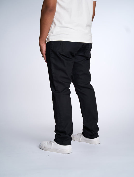 Slim-Straight, Premium Black Stretch Jeans