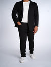 Black Casual Knit Blazer