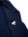 Dark Blue Casual Knit Blazer