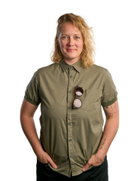 Pre-Order: Olive Short Sleeve Button-Up with Ribbed Cuff