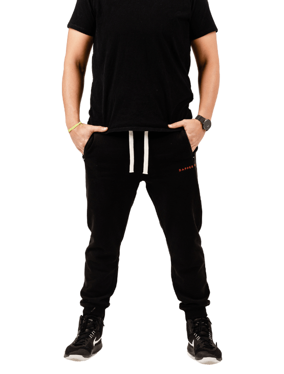 Dapper Boi Bottoms Black DB Joggers