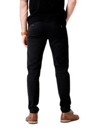 Dapper Boi Bottoms SLIM Black Stretch Chino Pants