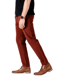 Dapper Boi Bottoms Slim Burgundy Chino Pants