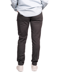 Dapper Boi Bottoms Slim Dark Grey Stretch Chino Pants