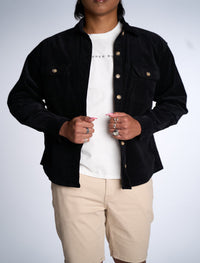 Black Corduroy Shacket