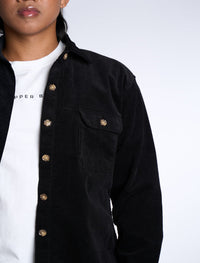 Black Corduroy Shacket