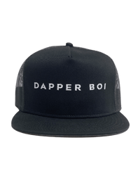 Dapper Boi Hats Black Dapper Boi Mesh Flat Snapback