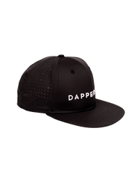 Dapper Boi Hats Black DB Active Sweatproof Flat Snapback