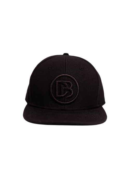 Dapper Boi Hats Black DB Circle Flat Brim Snapback