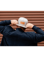Dapper Boi Hats FINAL SALE: Grey Dapper Boi Patch Flat Snapback