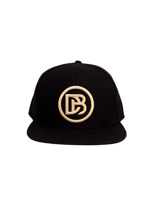 Dapper Boi Hats Gold DB Circle Flat Brim Snapback