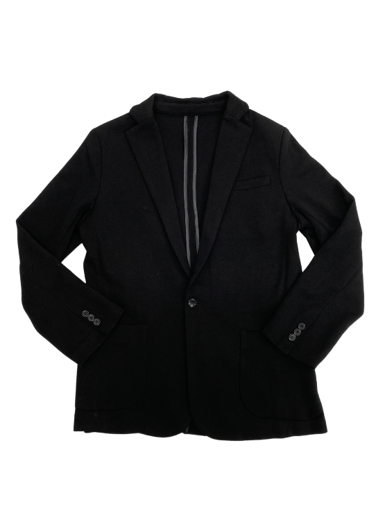 Dapper Boi Jackets Black Casual Knit Blazer