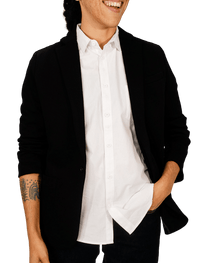 Dapper Boi Jackets Black Casual Knit Blazer